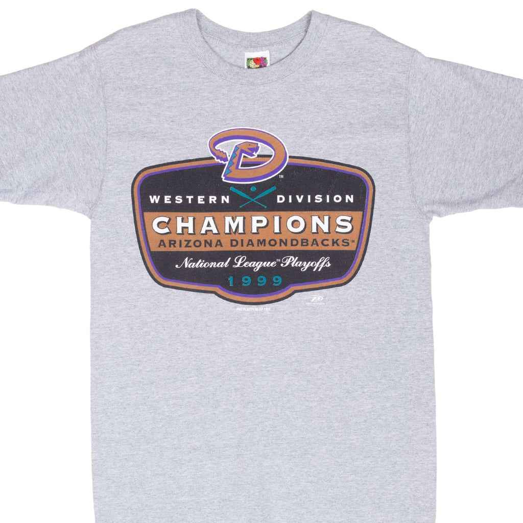 Vintage Mlb Arizona Diamondbacks Western Champions 1999 Tee Shirt Size Small