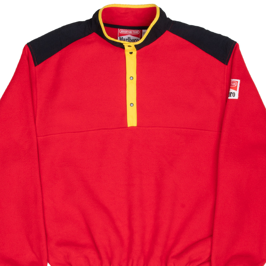 Vintage Marlboro Adventure Team Pullover Fleece Jacket 1990S Size XL