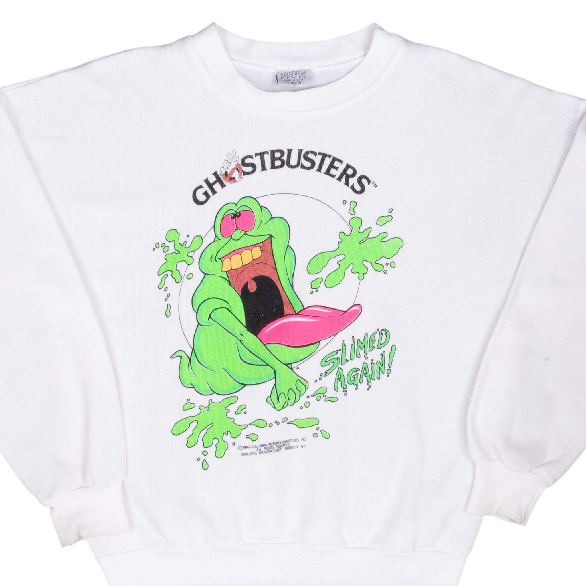Vintage Ghostbusters Sweatshirt 1989 Size Large Youth (14/16) Made In Usa