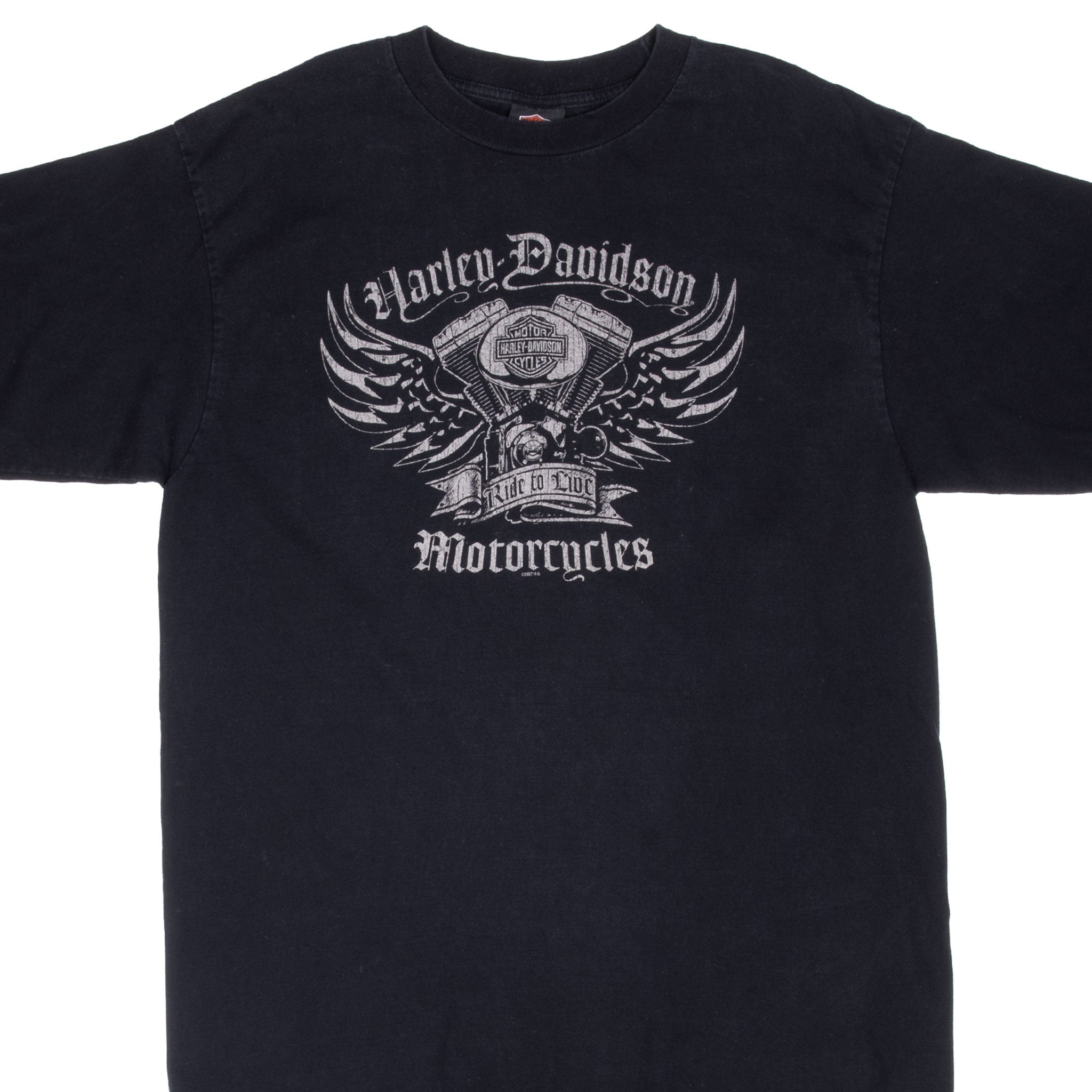 Vintage Harley Davidson Ketchikan Alaska 2007 Tee Shirt Size Large Made In Usa