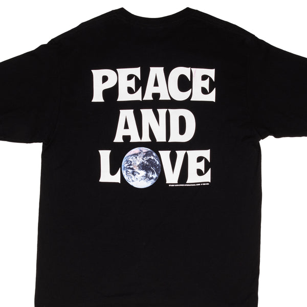 Vintage Stussy Peace And Love Tee Shirt Size Large 