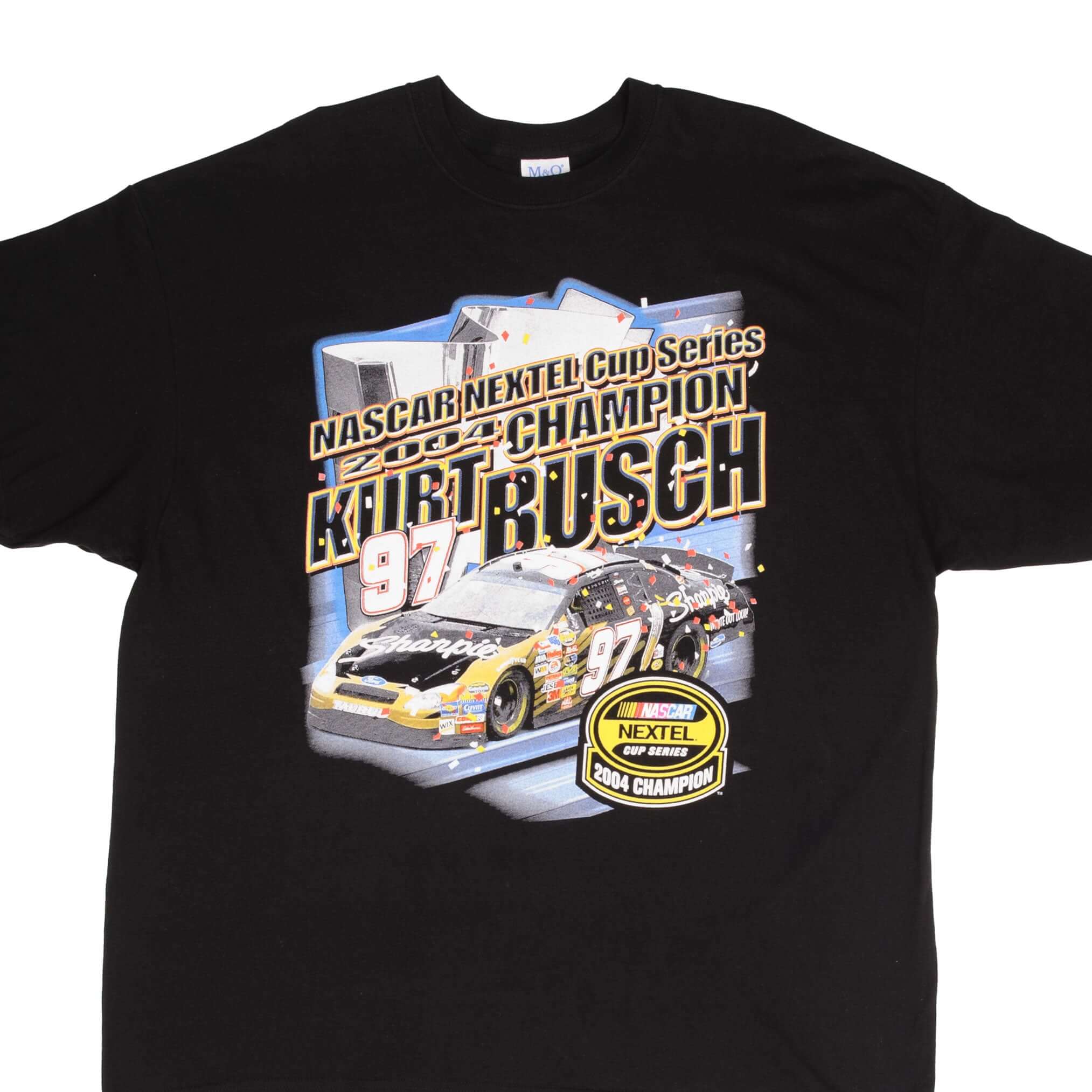 Vintage Nascar Kurt Bush Nextel Cup Series Champion 2004 Tee Shirt Size 3XL