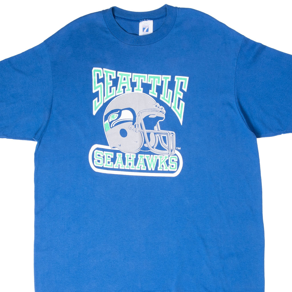 VINTAGE NFL SEATTLE SEAHAWKS TEE SHIRT EARLY 1990S SIZE LARGE MADE IN USA