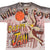 Vintage All Over Print Looney Tunes Wile E Coyote Basketball Desert Jam Tee Shirt 1993 Size Large With Single Stitch Sleeves