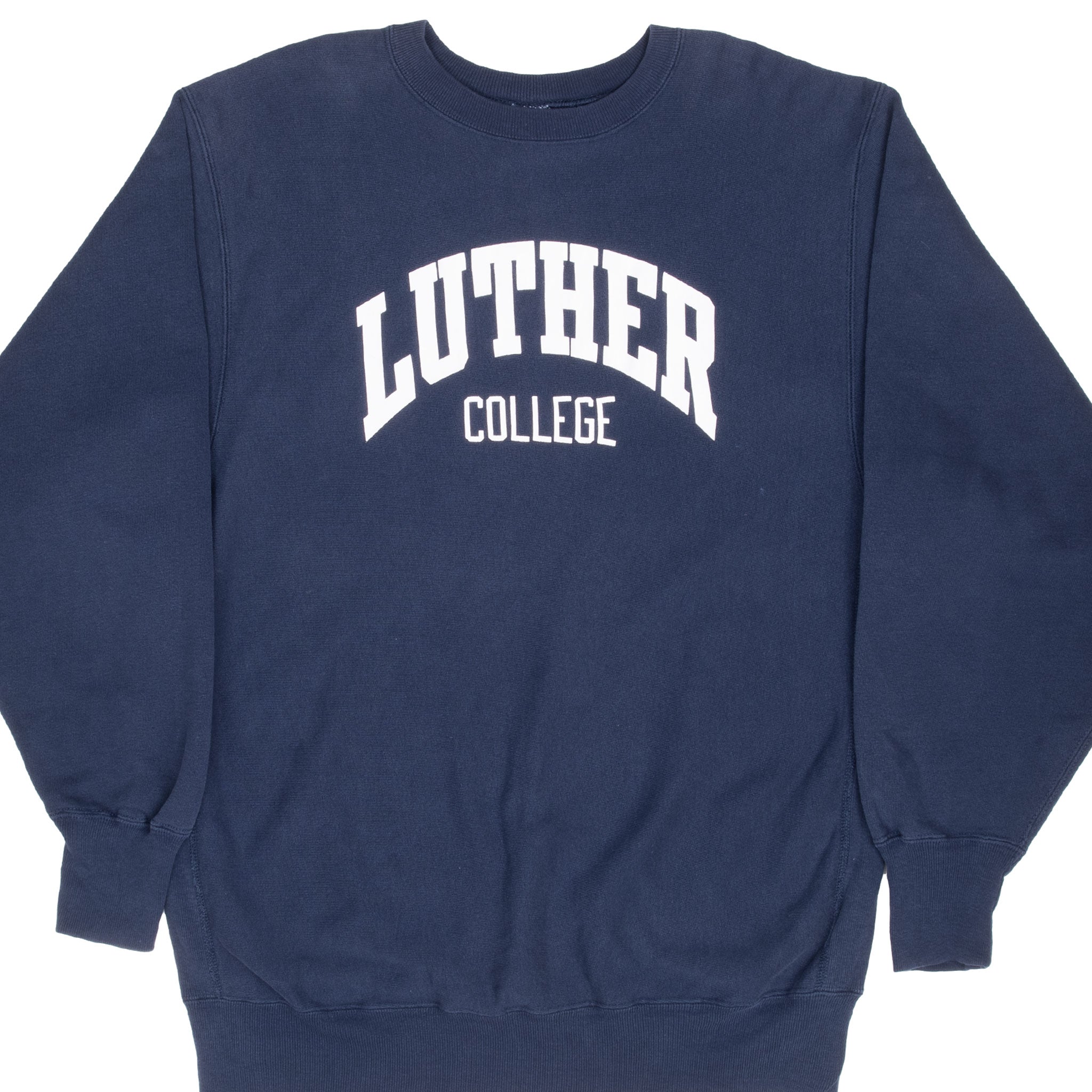Vintage Champion Reverse Weave Luther College Sweatshirt 1990S Size XL Made In Usa