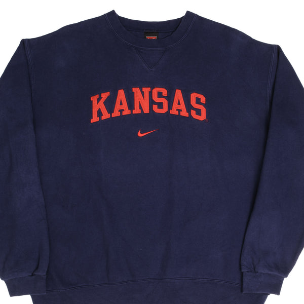 Vintage Nike Kansas Embroidered Sweatshirt 1990S Size XL