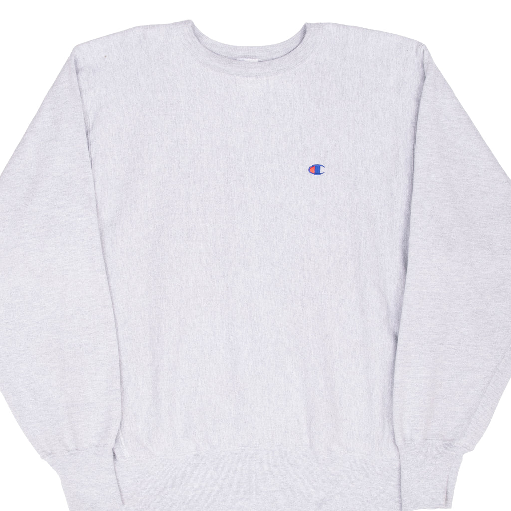Vintage Champion Reverse Weave Grey Sweatshirt 1990S Size Large