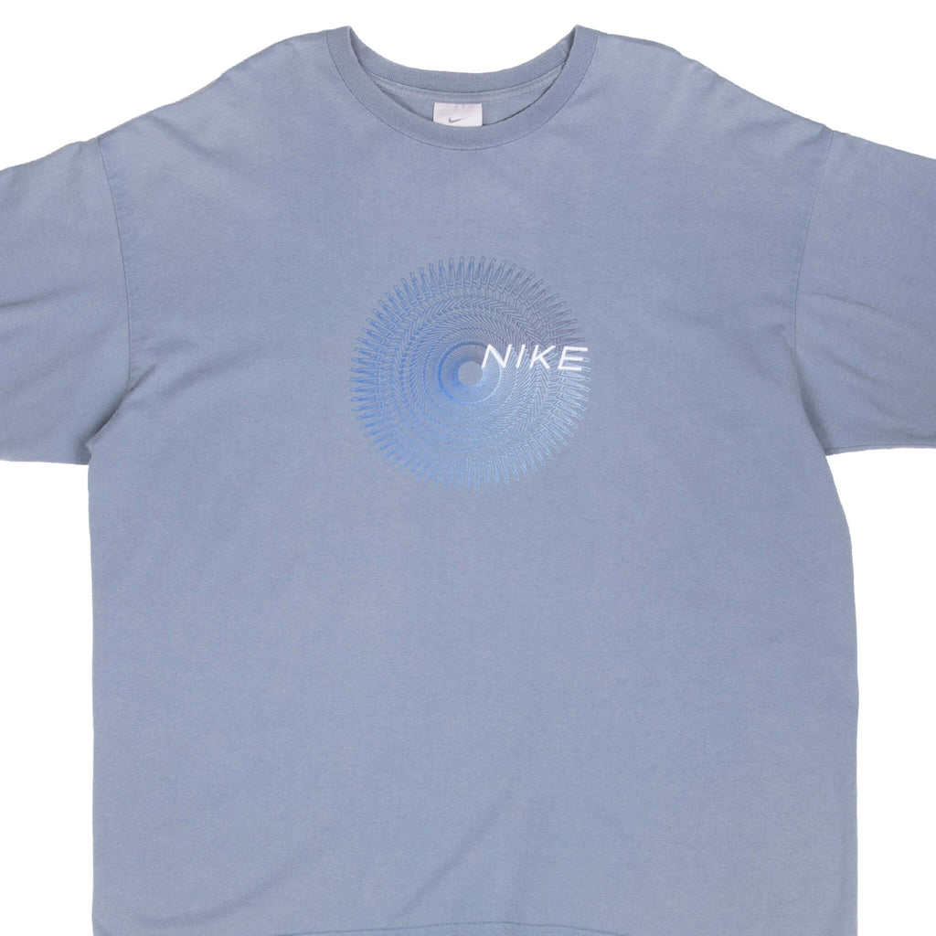 Vintage Nike Blue Tee Shirt 2000S Size XL Made In Usa