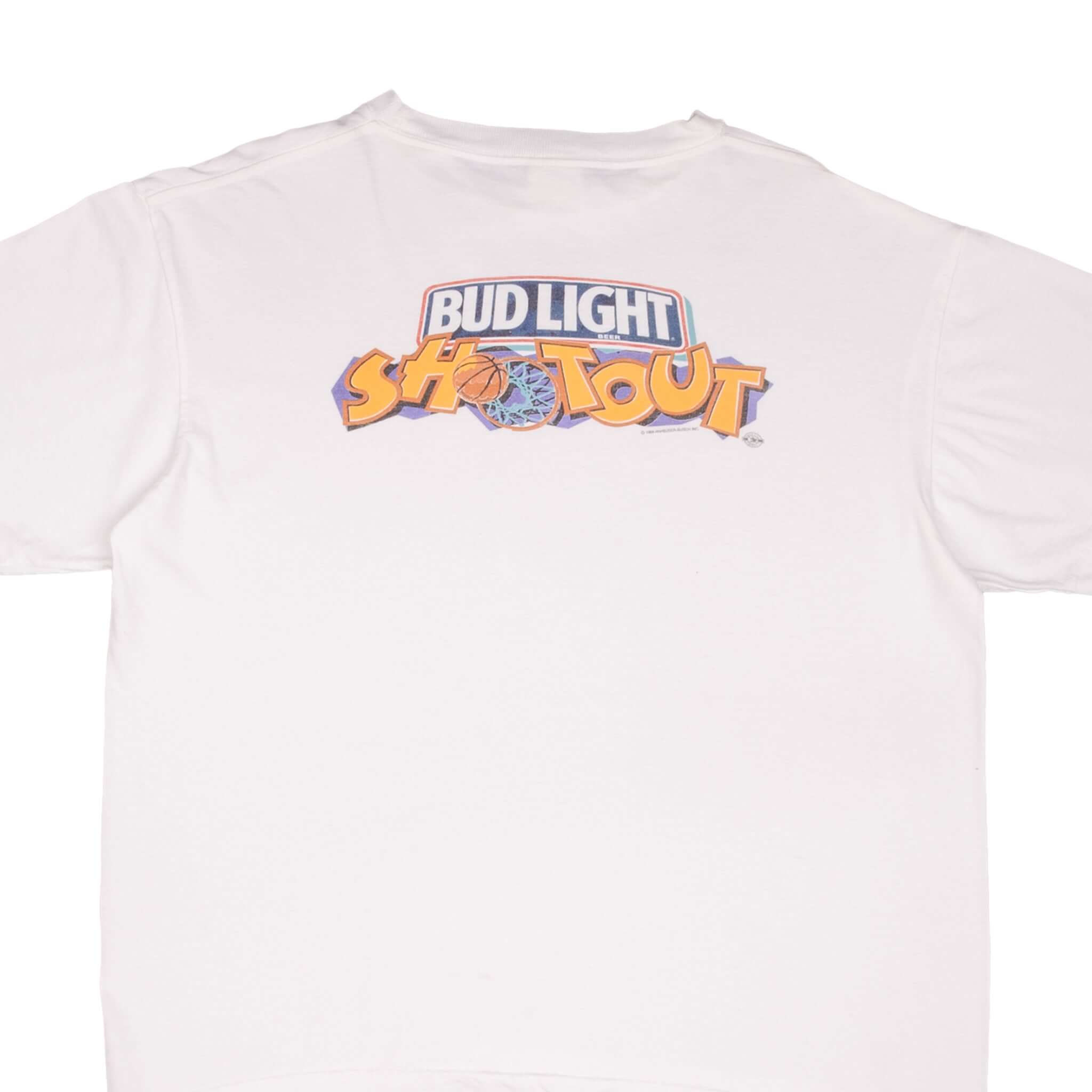 Vintage Bud Light Shootout Budweiser Tee Shirt 1994 Size XL