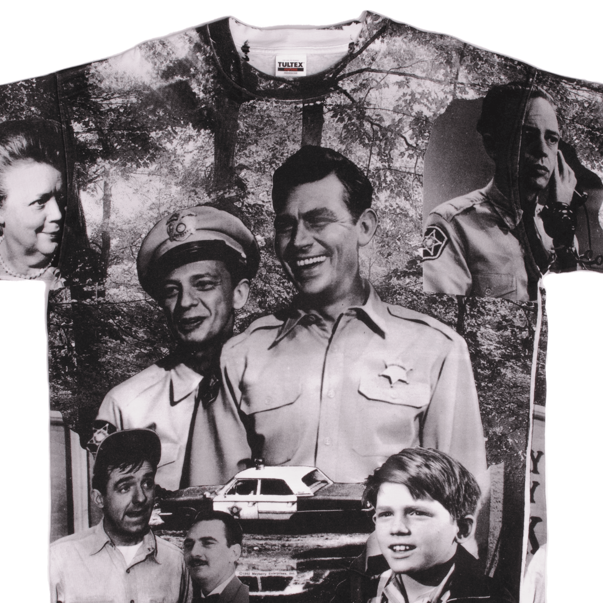 VINTAGE ALL OVER PRINT THE ANDY GRIFFITH SHOW TEE SHIRT 1992 SIZE 2XL VINTAGE ALL OVER PRINT THE ANDY GRIFFITH SHOW TEE SHIRT 1992 SIZE 2XL