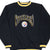 Front of black Pittsburgh Steelers sweatshirt with embroidered team name and logo