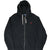 Front of black Polo Ralph Lauren full-zip hoodie with red pony embroidery