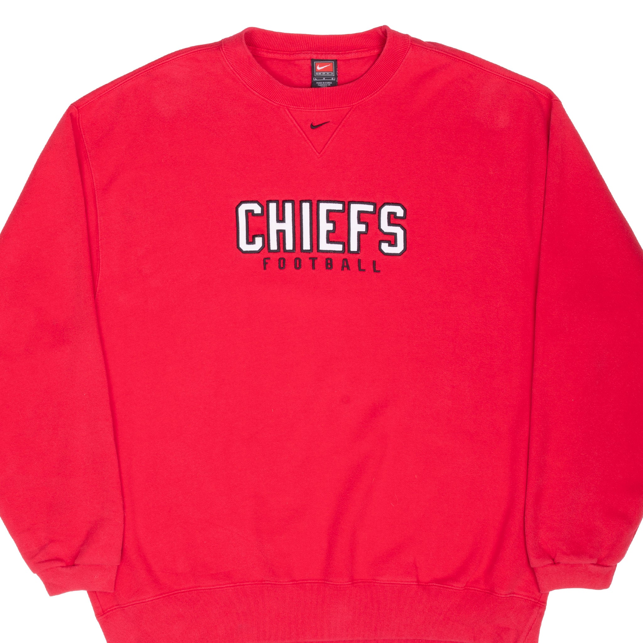VINTAGE NIKE NFL KANSAS CITY CHIEFS SWEATSHIRT 1990S SIZE LARGE