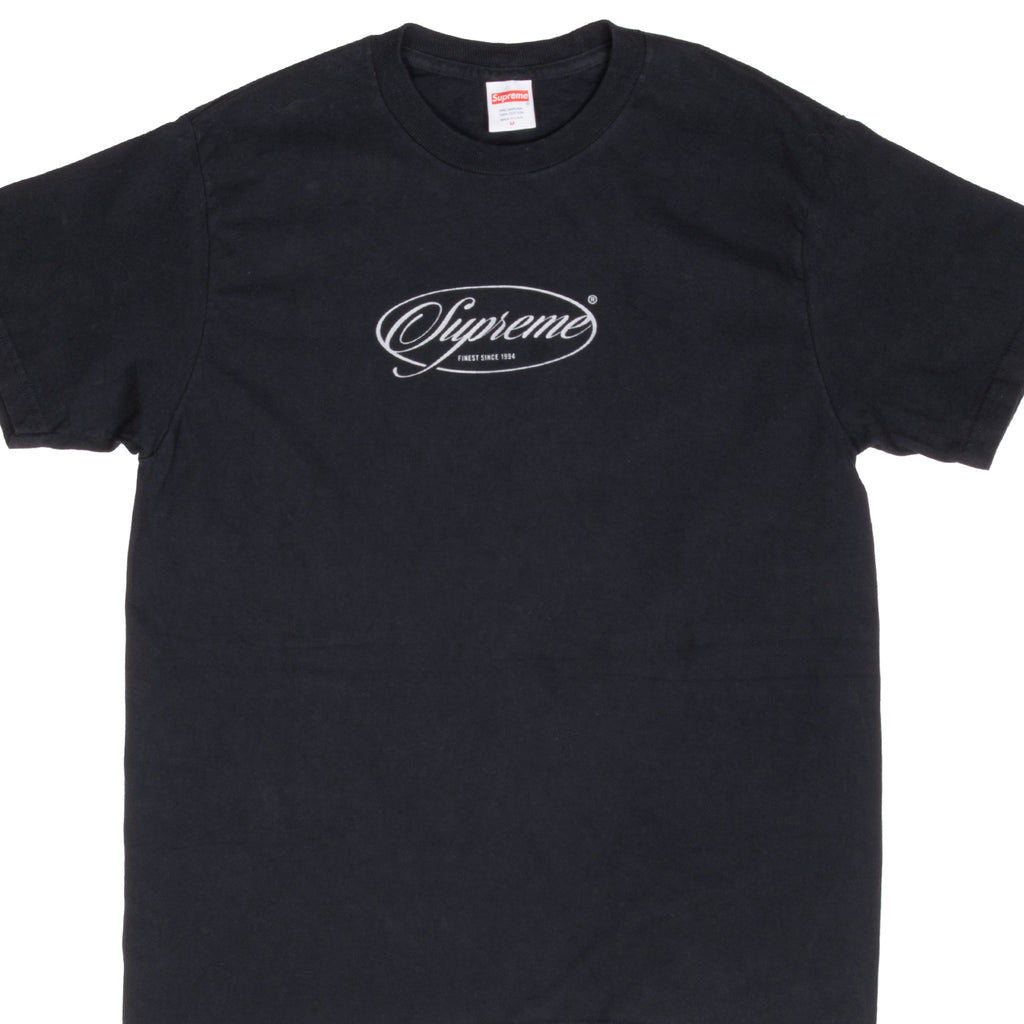 Supreme Finest Since 1994 Black Tee Shirt Size Medium Made In Usa