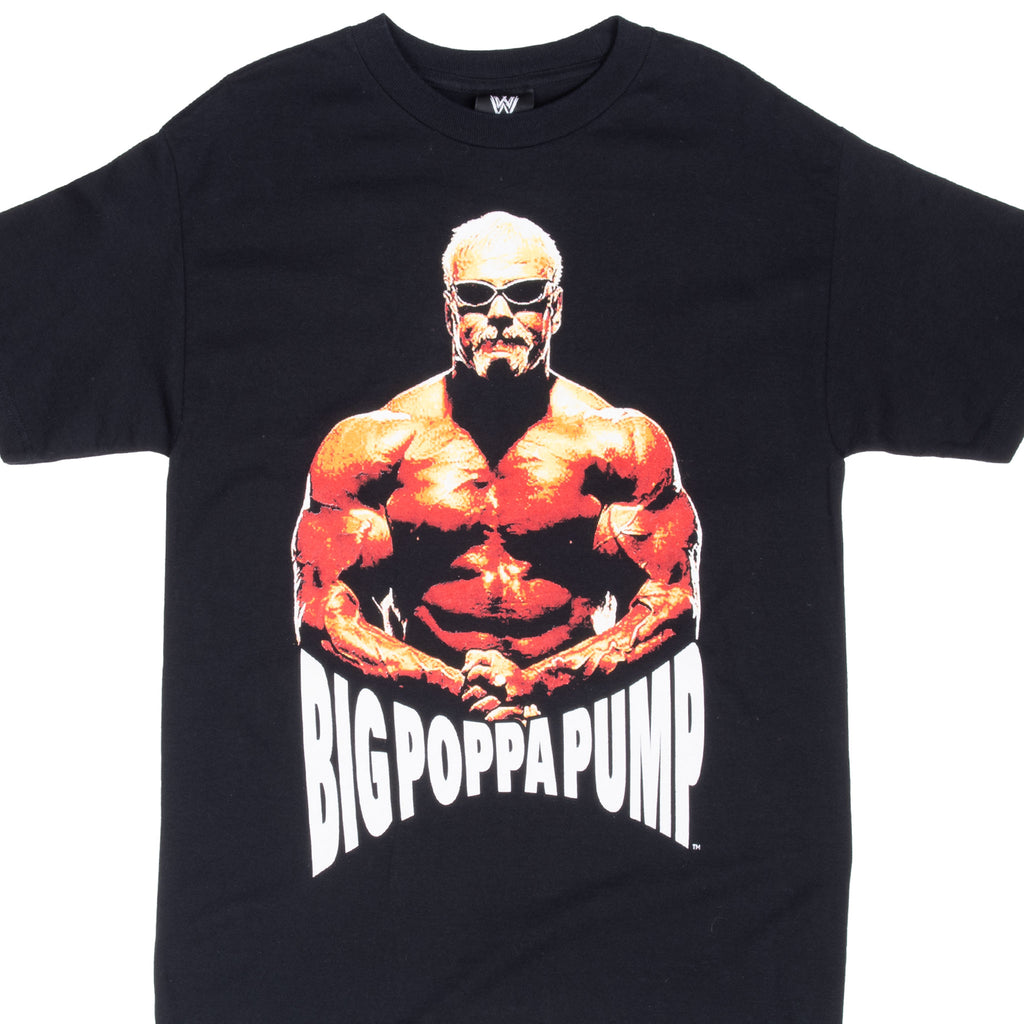 Vintage Wwe Scott Steiner Big Poppa Pump Wrestling Tee Shirt 2002 Size Medium