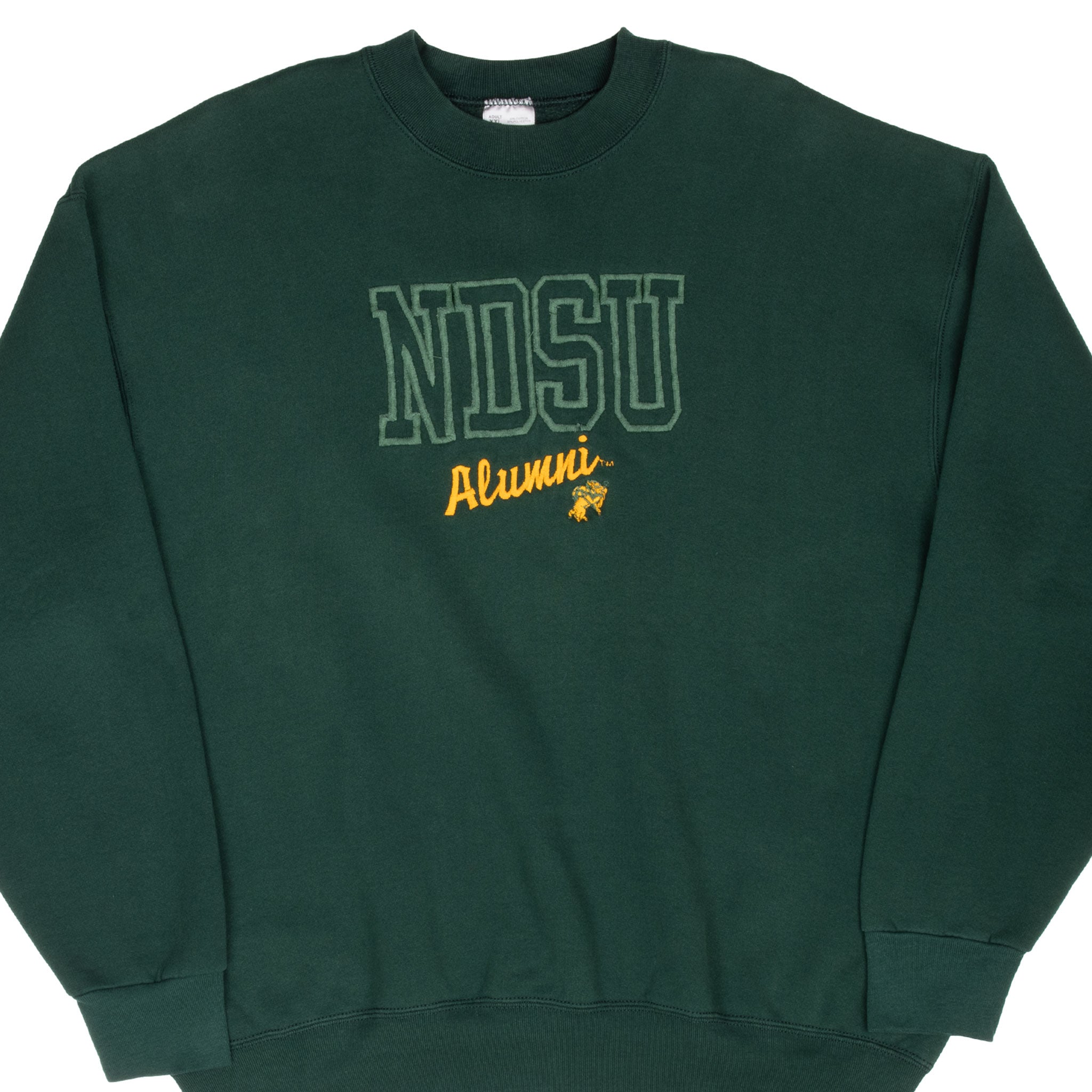 Vintage South Dakota State Sdsu Embroidered Sweatshirt 1990S Size 2XL Made In Usa