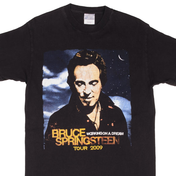 Vintage Bruce Springsteen Working On A Dream Tour 2009 Tee Shirt Size Medium