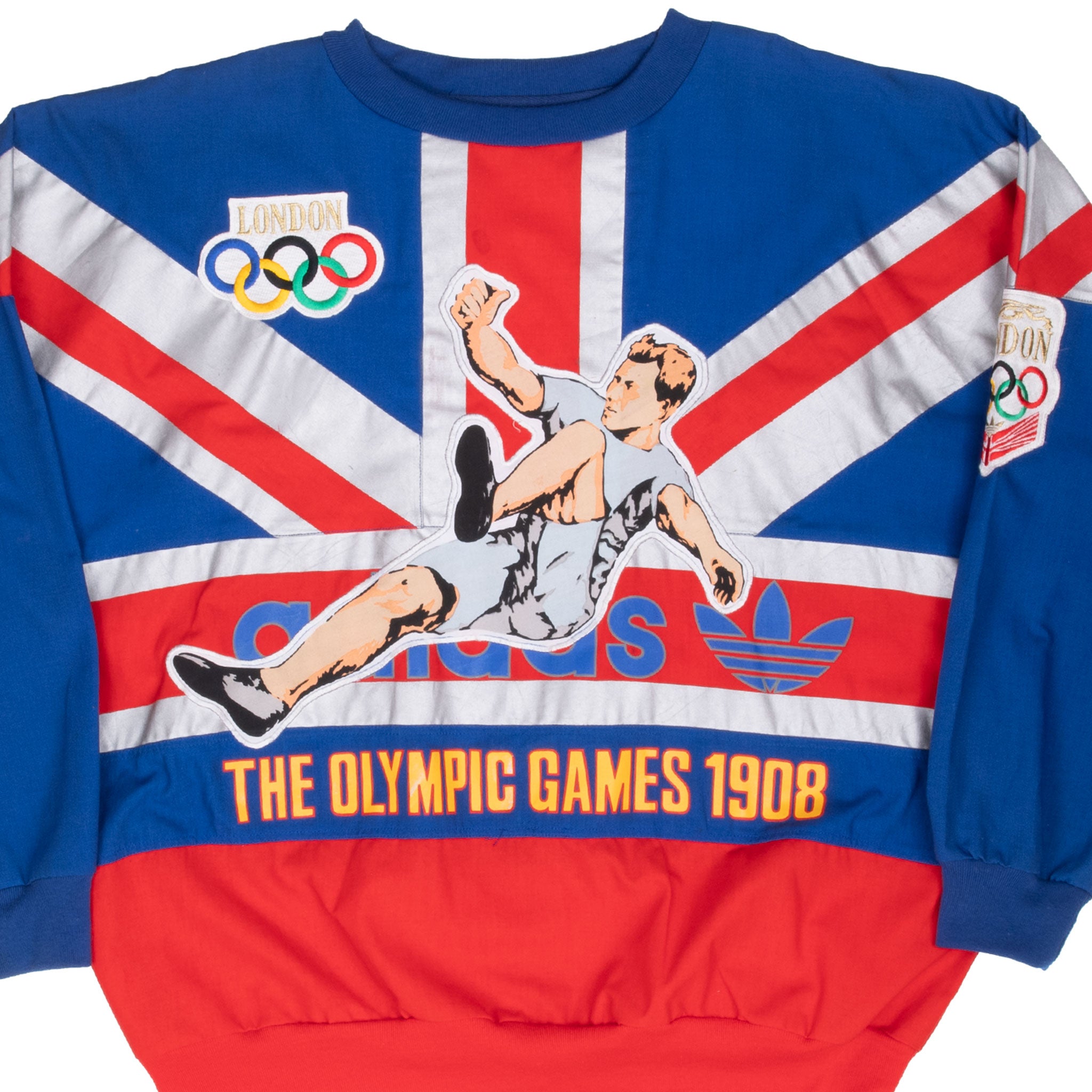 Vintage Adidas London Olympic Games 1948 1980S Sweatshirt Size Large