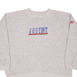 Vintage Nike Just Do It Spellout Gray Sweatshirt 1980S Size 2XL