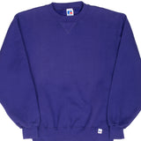 Vintage Russell Athletic Blank Purple Sweatshirt 1990S Small Made In Usa