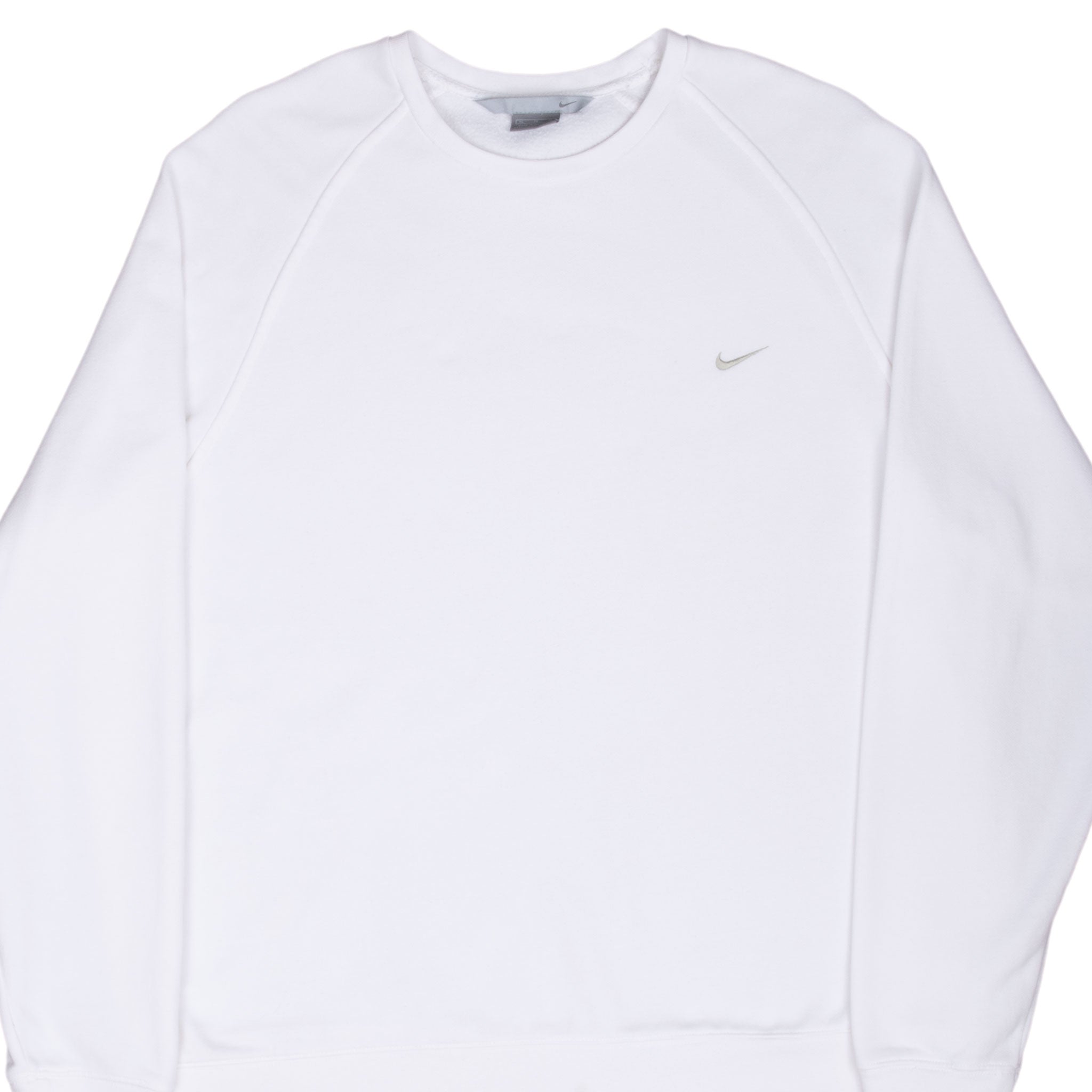 Vintage Nike Classic Swoosh White Sweatshirt 2000S Size XL