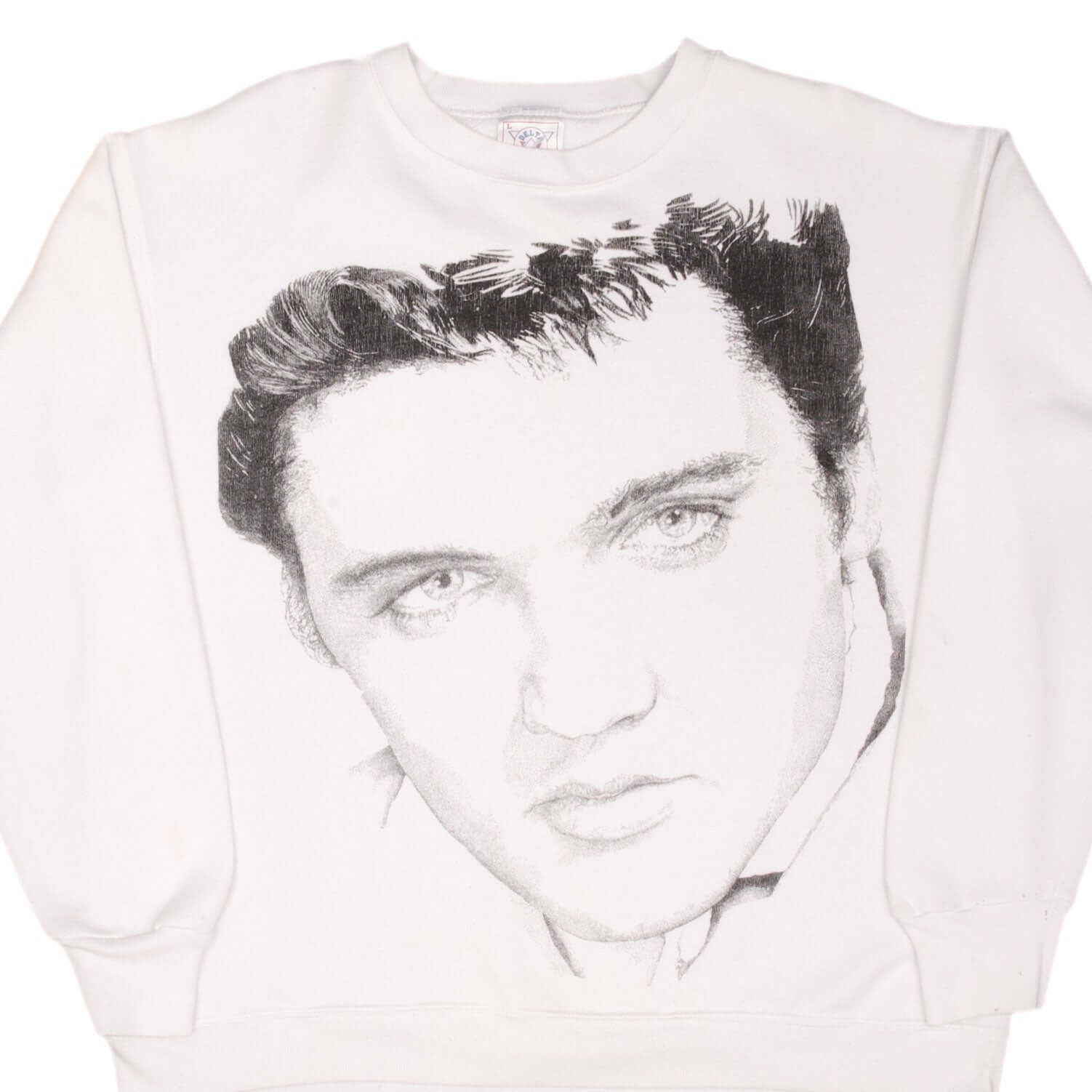 Vintage Elvis Presley 1990S White Sweatshirt Size Large Made In Usa