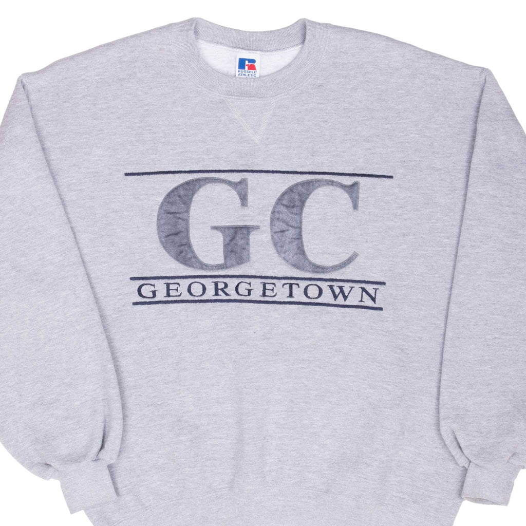 VINTAGE GEORGETOWN COLLEGE RUSSELL SWEATSHIRT 1990S LARGE MADE IN USA
