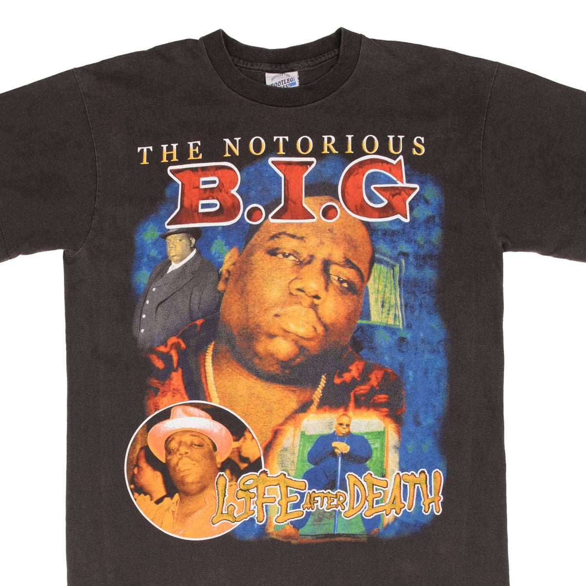 BOOTLEG RAP TEE SHIRT THE NOTORIOUS BIG NO MONEY NO PROBLEMS LARGE SIN