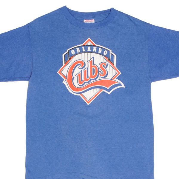 Vintage MLB Orlando Cubs Tee Shirt Early 1990s Size Small Made In USA With Single Stitch Sleeves