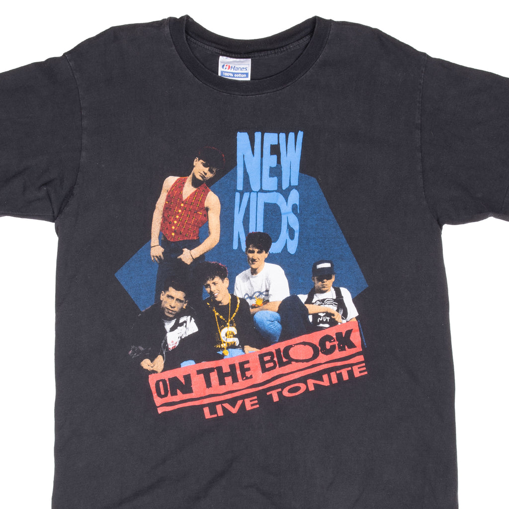 Vintage New Kids On The Block Magic Summer Tour 1990 Tee Shirt Size Medium Made In Usa With Single Stitch Sleeves