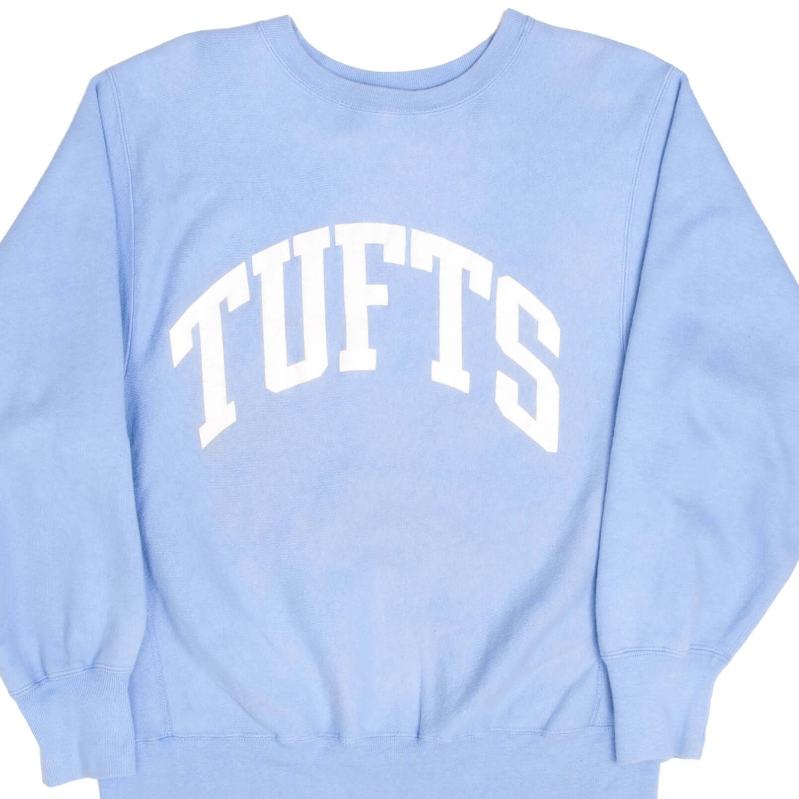 VINTAGE CHAMPION REVERSE WEAVE TUFTS UNIVERSITY SWEATSHIRT 1980S LARGE MADE  USA