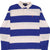 Ralph Lauren Blue & White Striped Rugby Polo Shirt Size Large