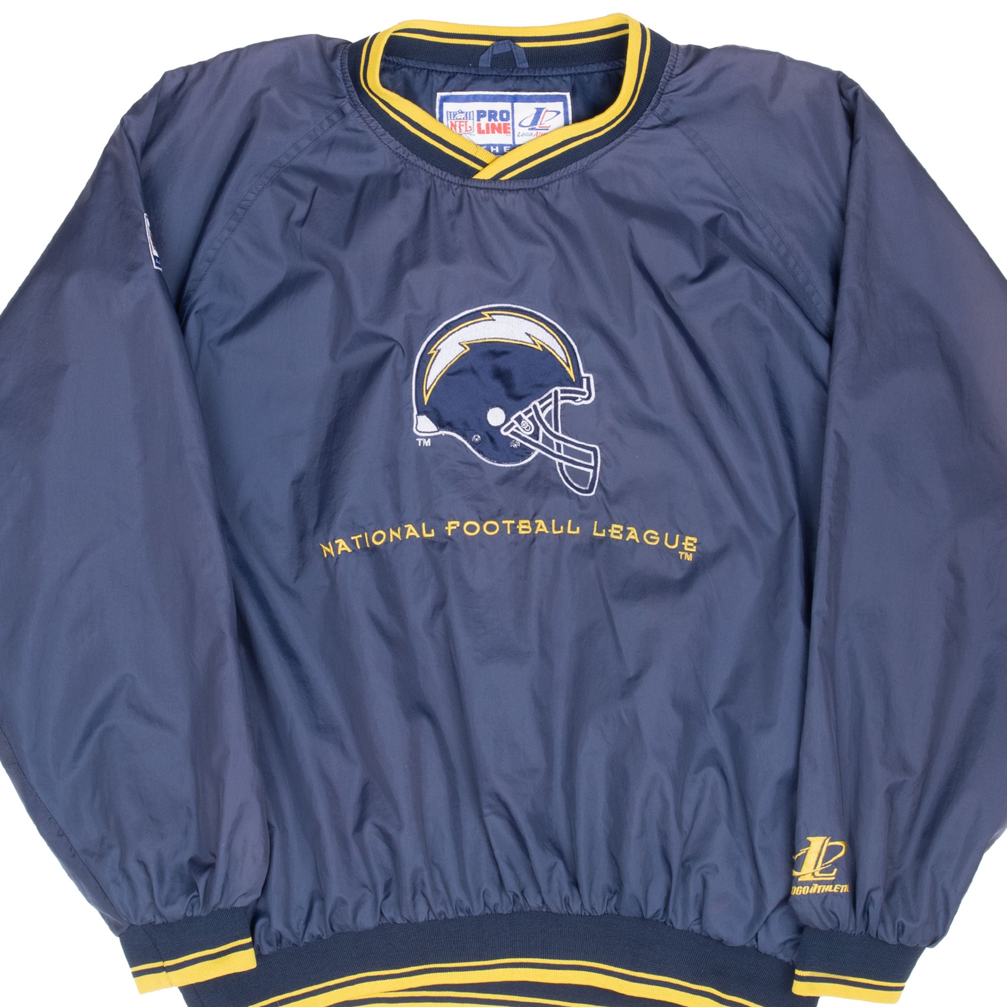 Vintage Nfl San Diego Chargers Pullover Windbreaker Jacket 1990S Size XL