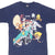 Front detail of navy Looney Tunes Florida tee with Bugs Bunny, Taz, Tweety and Yosemite Sam