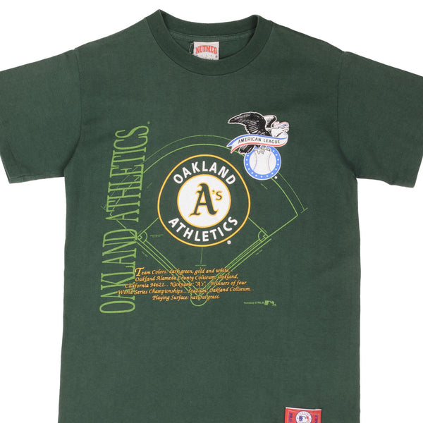 Vintage Mlb Oakland Athletics 1990S Tee Shirt Size Small Made In USA With Single Stitch Sleeves