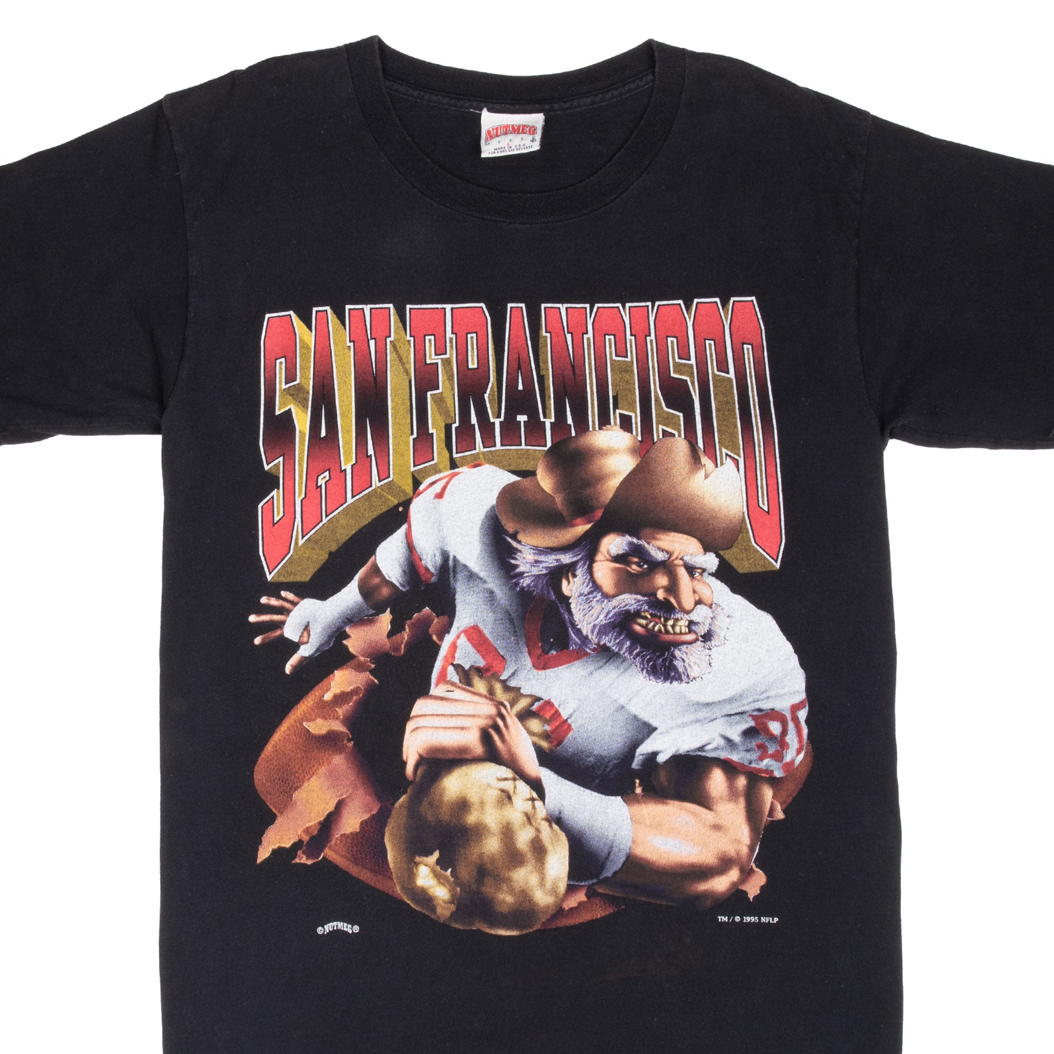 VINTAGE NFL SAN FRANCISCO 49ERS 1995 TEE SHIRT SIZE MEDIUM MADE IN USA