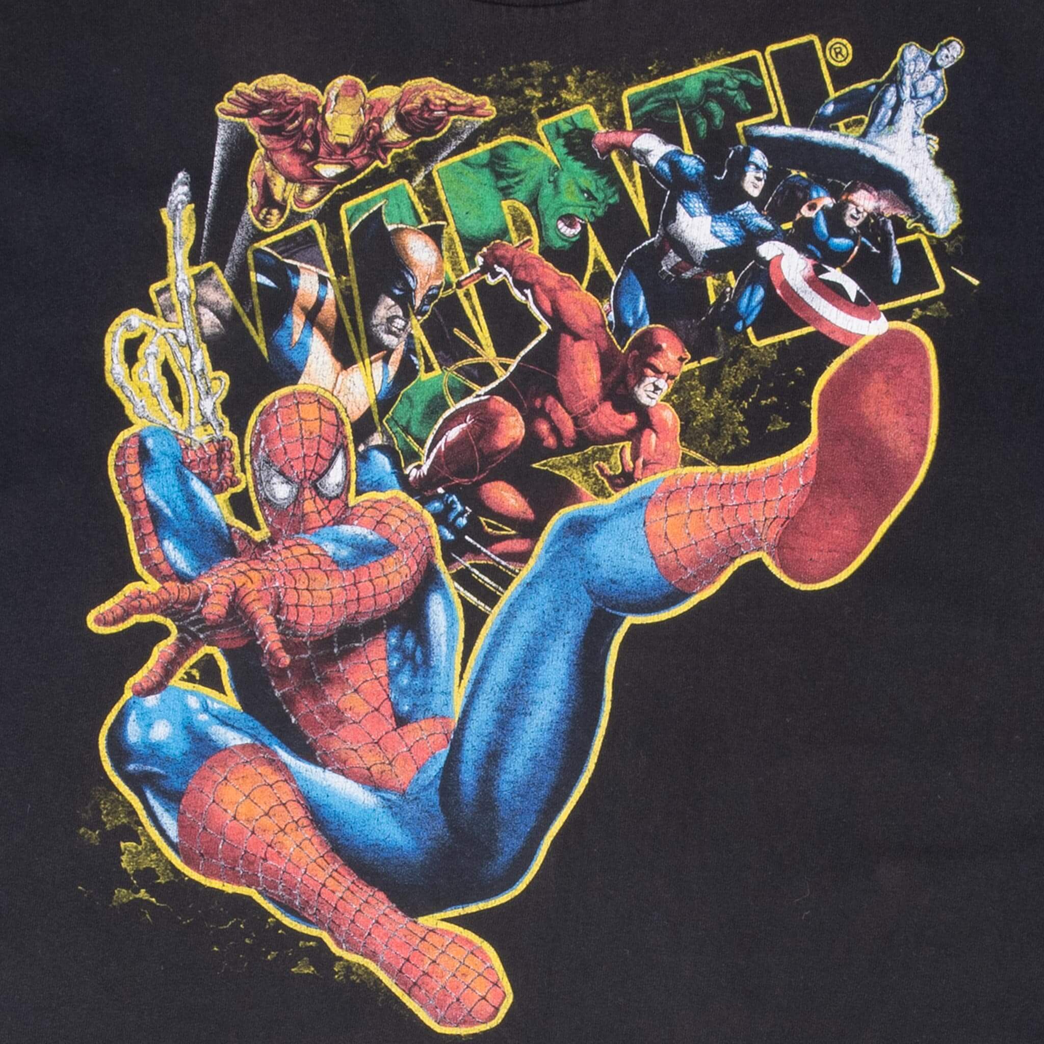 Vintage Marvel Avenger 2000S Tee Shirt Size Medium Youth