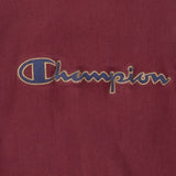 Vintage Champion Spellout Reverse Weave Burgundy Sweatshirt 1990S Size Large Made In Usa