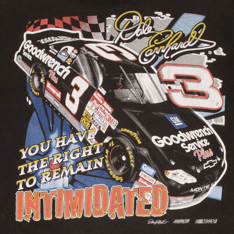 Vintage Nascar Dale Earnhardt Intimidated 1990S Tee Shirt Size Large