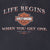Vintage Harley Davidson Life Begins Tee Shirt 2003 Size Large Made In Usa