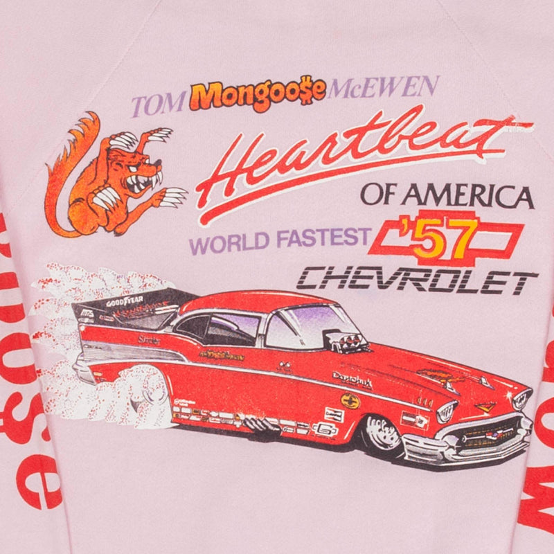 Vintage Nhra Tom Mongoose Mcewem World Tour 1989 Sweatshirt Size Small Made In USA