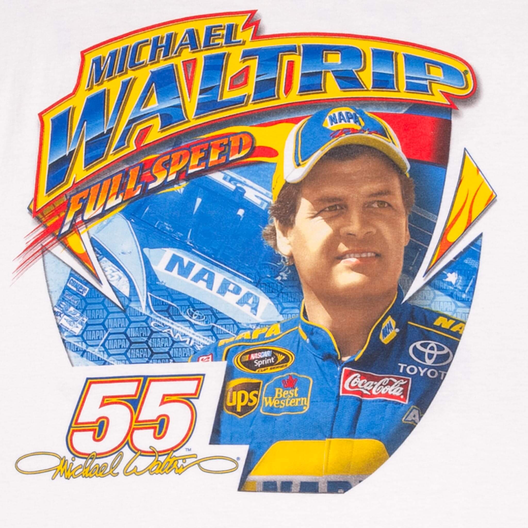 Vintage Nascar Michael Waltrip 2008 Tee Shirt Size XL