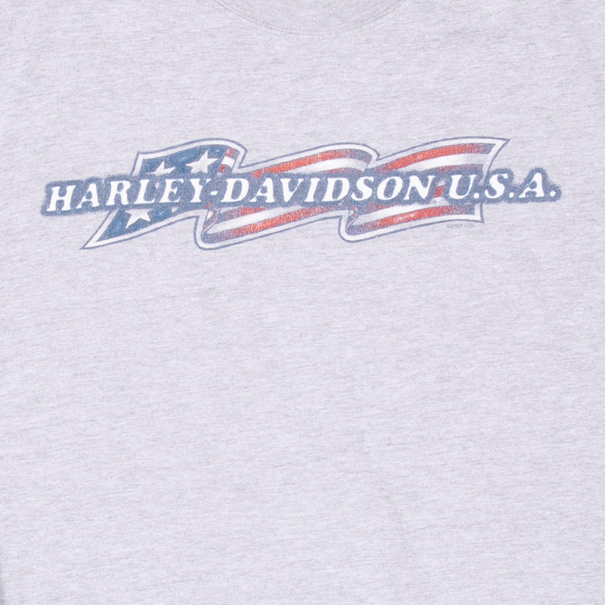 Vintage Harley Davidson Brooklyn Long Sleeve Tee Shirt 2007 Size Large Made In Usa