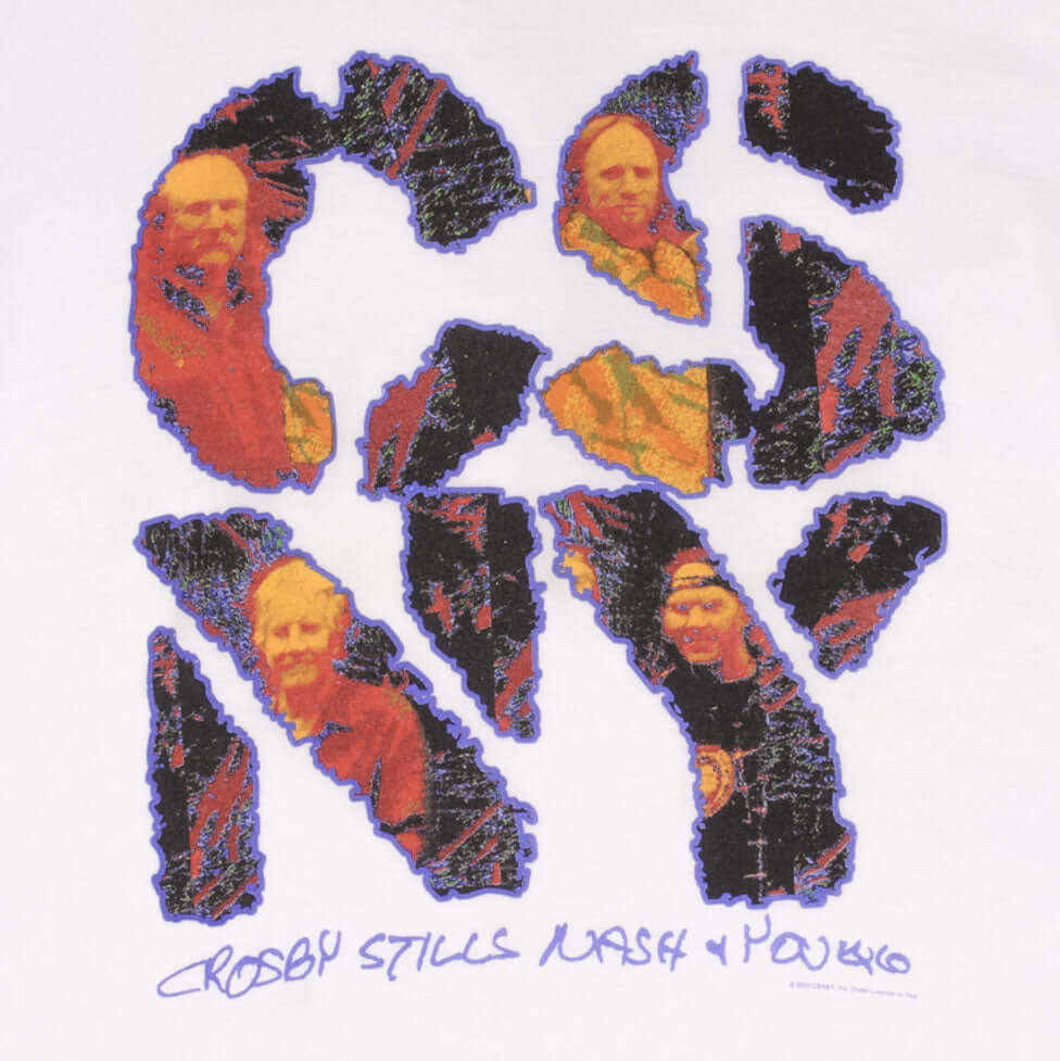 Vintage Cosby Still Nash And Young Tour 2000 Tee Shirt Size Large