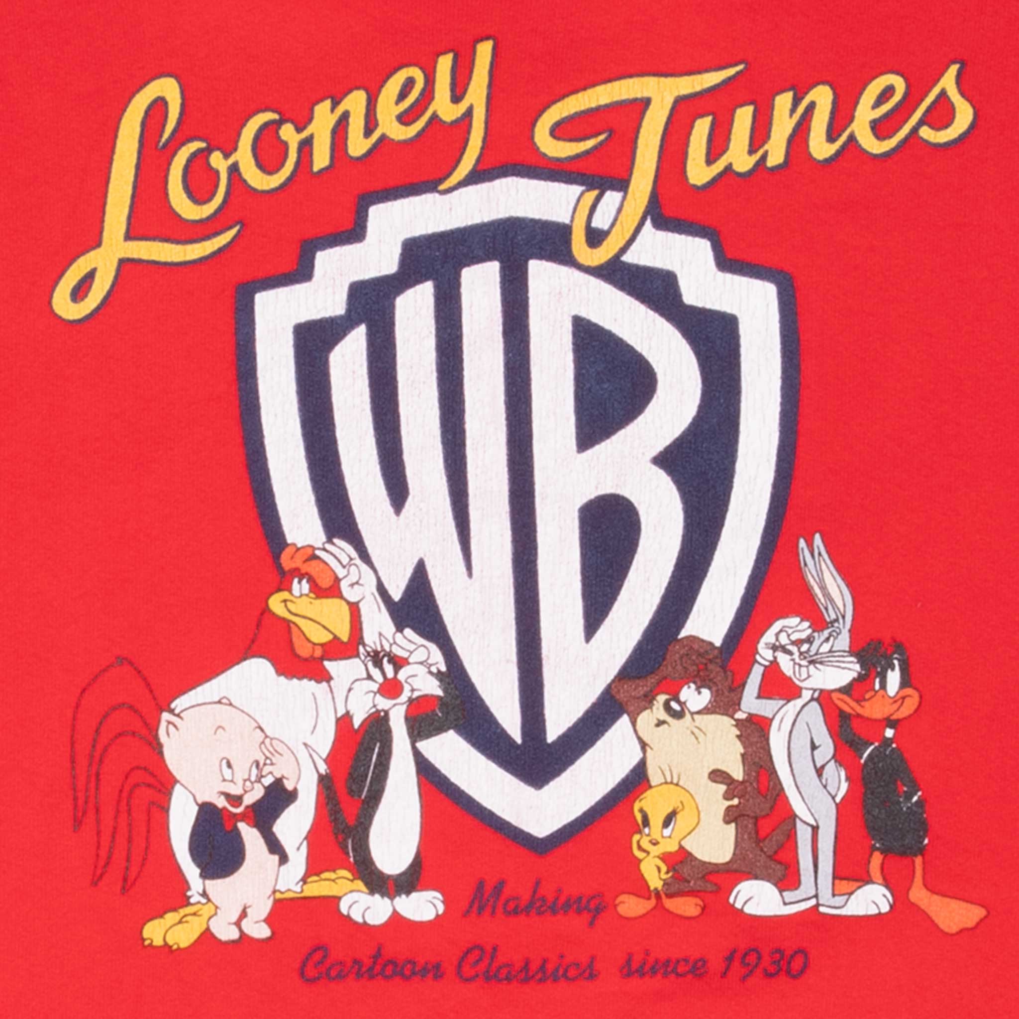 Vintage Looney Tunes Warner Bros 1990S Sweatshirt Size Large