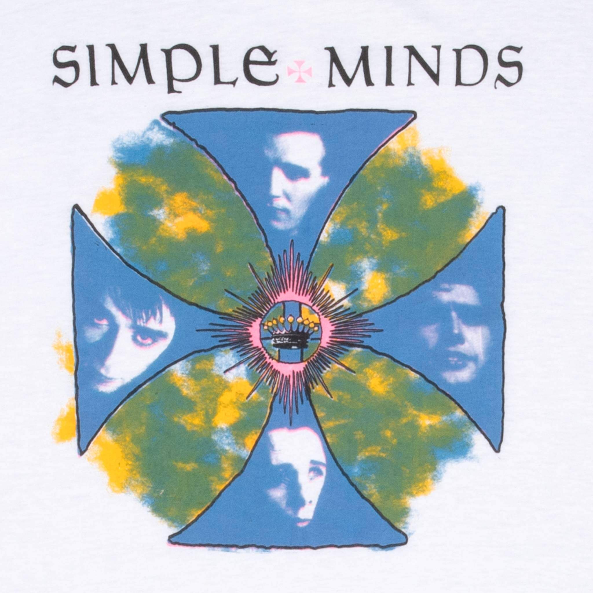 Vintage Simple Minds 1980S Tee Shirt Size Small Made In Usa With Single Stitch Sleeves