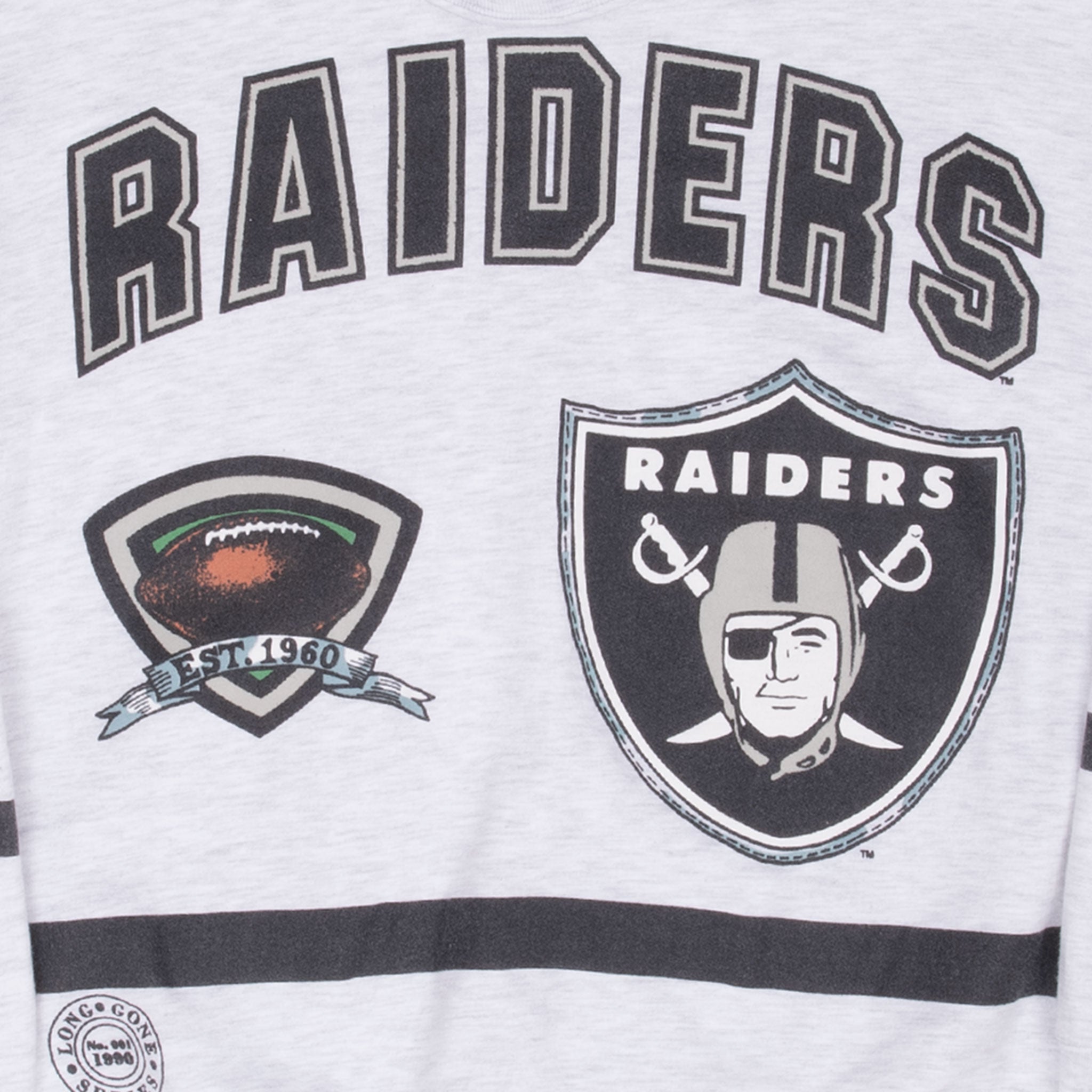 Vintage Nfl Oakland Raiders All Over Print 1990S Sweatshirt Size XL Made In Usa
