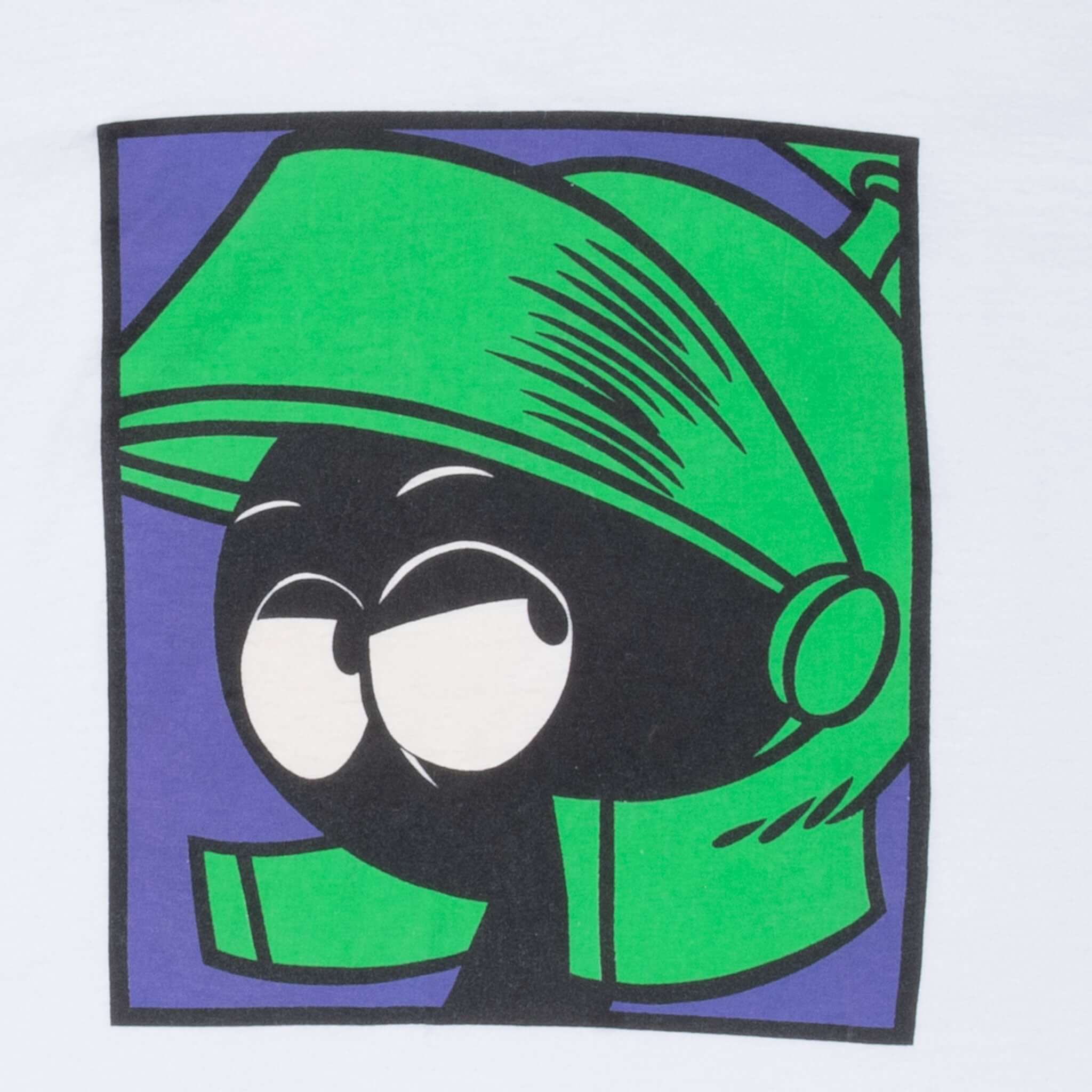 Vintage Looney Tunes Marvin The Martian Tee Shirt 1991 Size Large Made In Usa