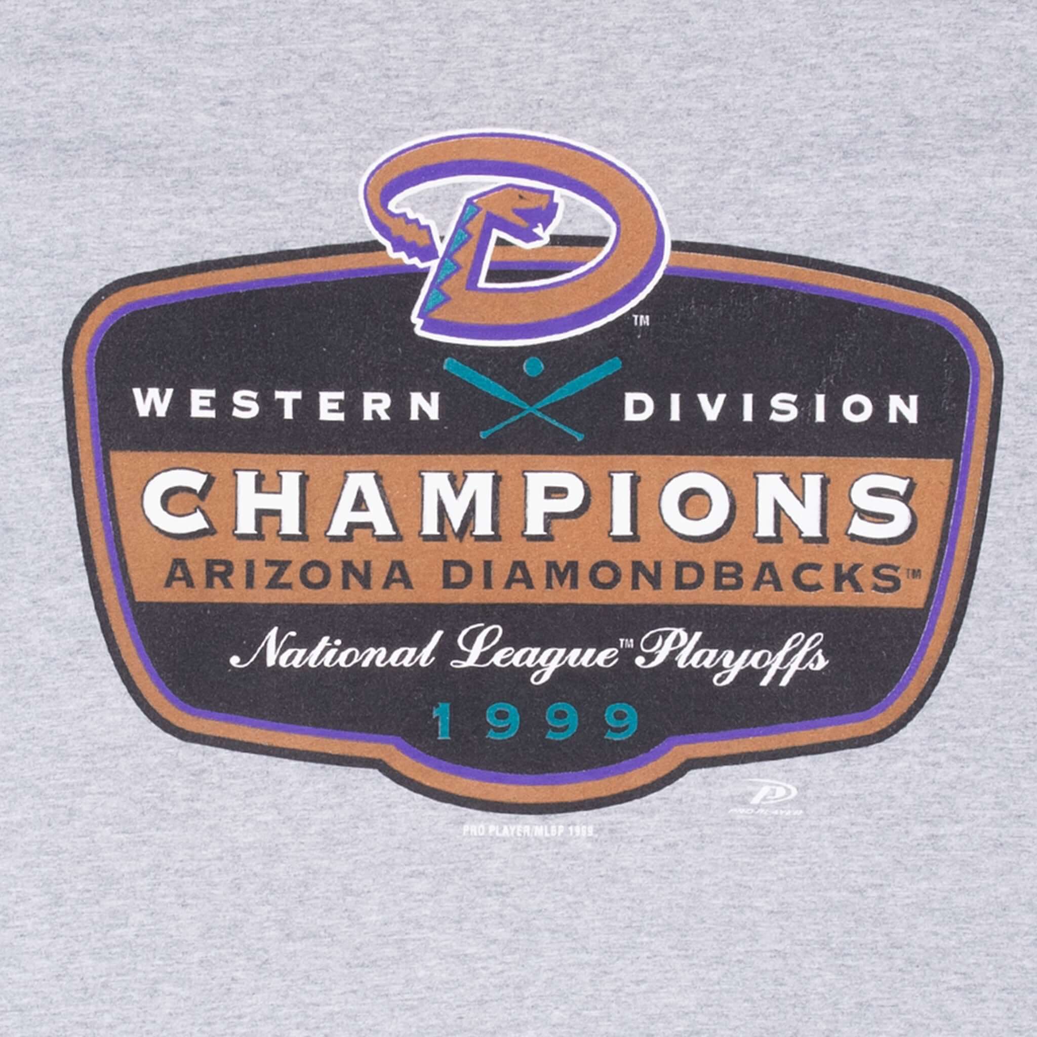 Vintage Mlb Arizona Diamondbacks Western Champions 1999 Tee Shirt Size Small