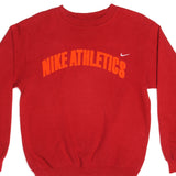 VINTAGE NIKE ATHLETICS RED SWEATSHIRT LATE 1990s SIZE SMALL MADE IN USA